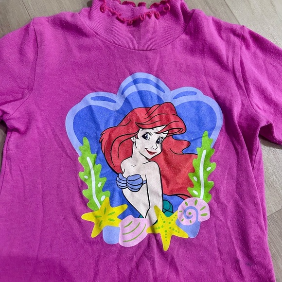 Vintage 90’s the little mermaid long sleeve turtleneck size 3t - Picture 2 of 5
